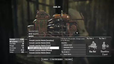 Junk jet crafting