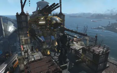 Note this pic is just a size comparison between Liberty Prime and my mech - Liberty Prime is not actually in the build
