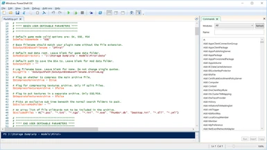 PowerShell ISE Editor with pre-defined defaults