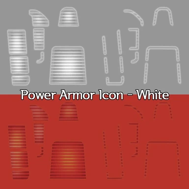 Power Armor Icon - White