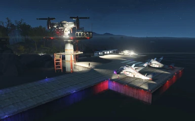 Newly built airstrip at Spectacle island