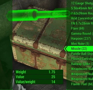 Survival Ammo Quartered Weight Patch for Weaponsmith Extended 2