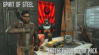 Spirit Of Steel Brotherhood Decor Pack At Fallout 4 Nexus