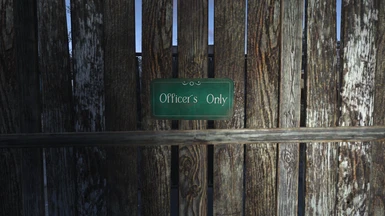 Officers Only Sign