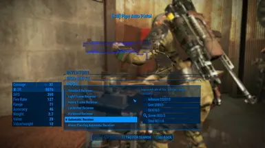 Rebalanced automatic pipe pistol.