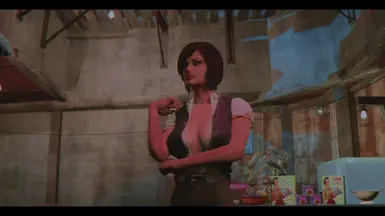 CharmlessRogue on X: Close up of my latest character creation. Angelina  Jolie in @Fallout 4. #Fallout4  / X