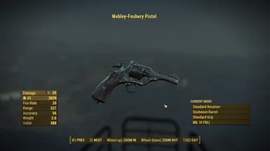 Webley-Fosbery Autorevolver at Fallout 4 Nexus - Mods and community