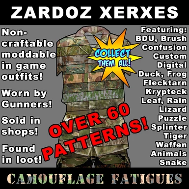 ZX Camouflage Fatigues at Fallout 4 Nexus - Mods and community