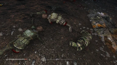 Dead gunners wearing the outfit.