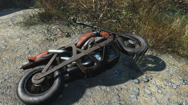 Optional motorcycle spoked rims, altered brakelight