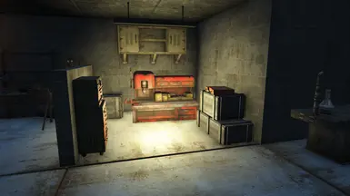 Workshop in basement