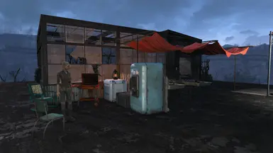 Rooftop garden. Also some crops outside in back/side.