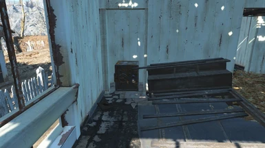 The weapon is located inside the main character house in Sanctuary, in a safe by the bed.