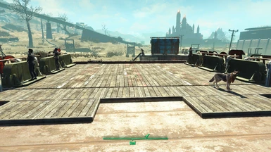 Il faut installer un sol sur le toit des red rockets sinon les NPCs ne se déplacent pas dessus automatiquement.