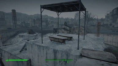 bathing on the roof like a degenerate raider