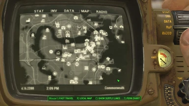 Improved Map with Visible Roads at Fallout 4 Nexus - Mods and