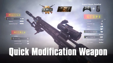 Q M W Quick Modification Weapon Only Mod Weapon At Fallout 4 Nexus Mods And Community