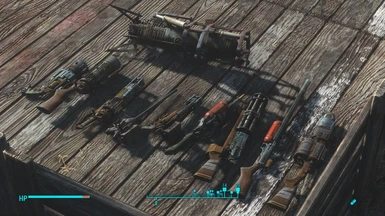 Some modded weapons