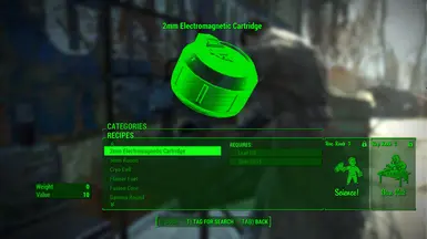 fallout new vegas ammo and condition checking