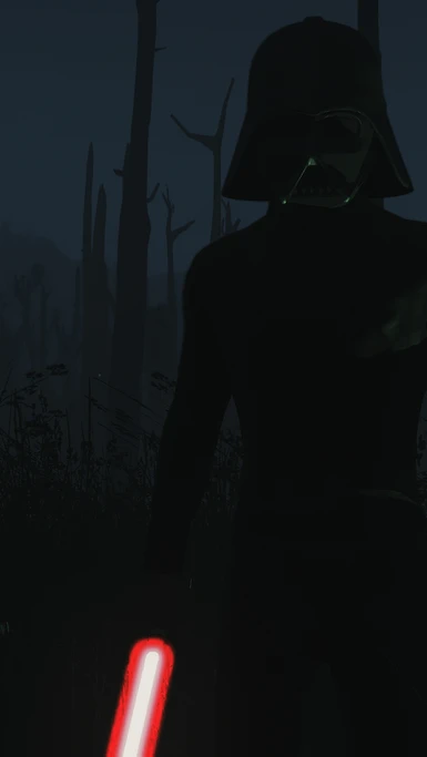 Vader Helmet and Lightsaber