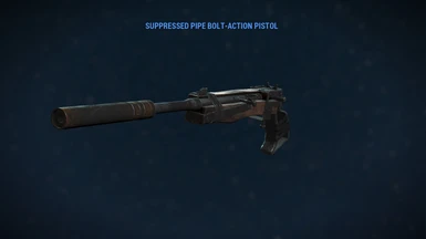 Bolt-Action Pipe Weapon with Modified Suppressor