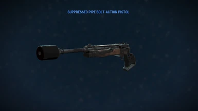 Bolt-Action Pipe Weapon with Original Suppressor