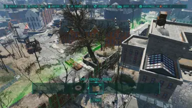 Eastern actual build area edge is the junk wall 