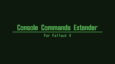 Console Commands Extender