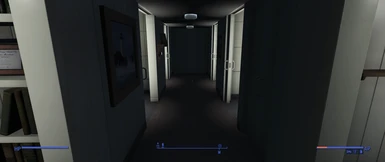 Subtle light glow through doorways