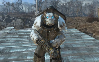 A front shot of it while in power armor