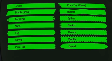 Select your favorite Pipboy list selection style!