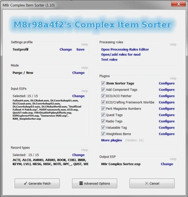 Main GUI (Version 1.10)