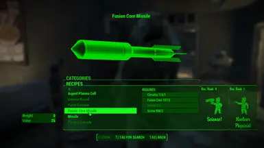 Fusion Core Missiles At Fallout 4 Nexus Mods And Community