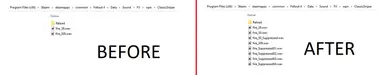 Before/After sound files 