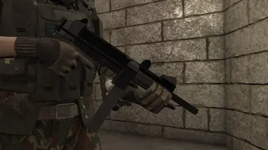 Folded stock and standard barrel