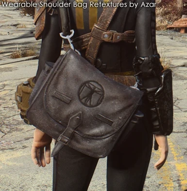 Black leather with the Institute logo