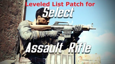 Select Assault Rifle - Leveled List Patch