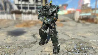 Gunner in Classic Remnants Power Armor - Tesla