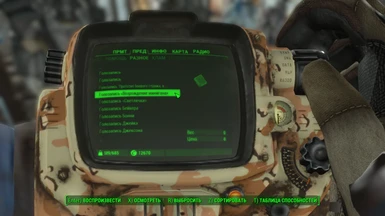 Example of translate in pip-boy menu the firearms mods 1