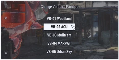 Paintjob selection menu added in 1.2