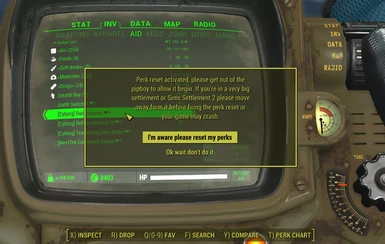 Fallout 4 New Mod Allows Players To Reset And Refund Perks