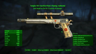 Templar 1911 with Incendiary Enhancement
