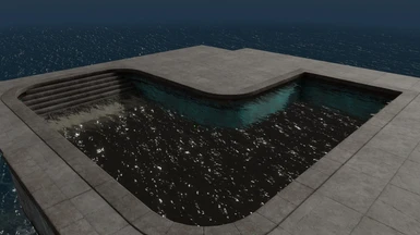 Note! Water was added using console commands
