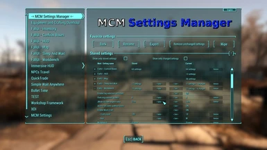 Edit your stored settings easily