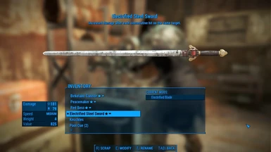 Chinese Officer Electrified Steel Sword