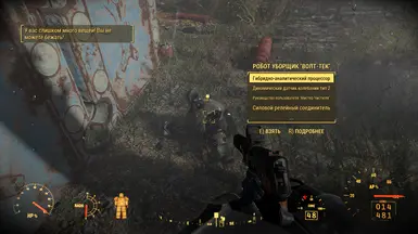 Example of translate in pip-boy menu 1