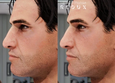 Male HiPoly Face Compare