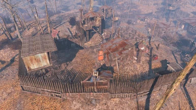 Front of Settlement with Vanilla Shack