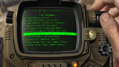 3.04, no more Restore AFT items option in misc global settings.  Autorelax in safe areas toggle.