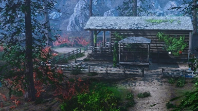 Nexus Mods - Pineneedle Rest - Player Home A small cabin that has its own  underground bunker situated on the edge of a tranquil, yet eerie pineforest  in #Fallout4